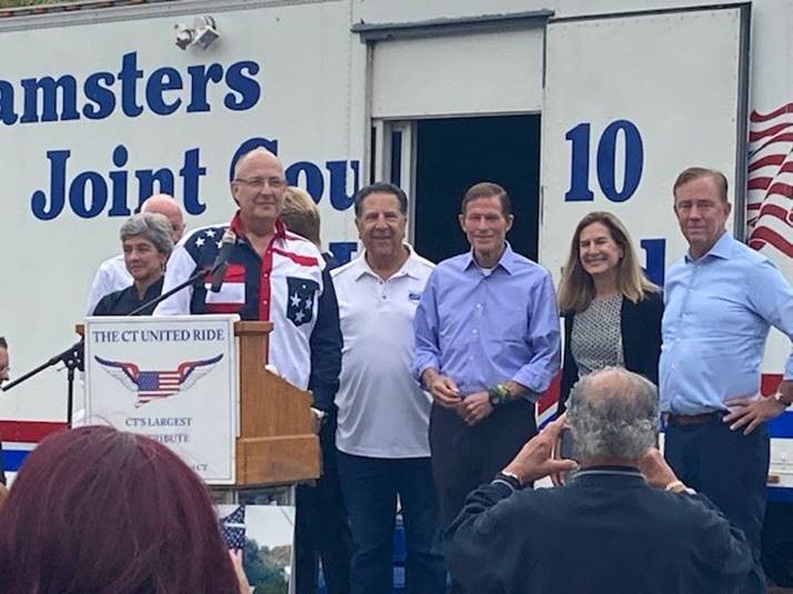 Blumenthal attended events remembering 9/11 victims in Greenwich, Westport and Middletown. 